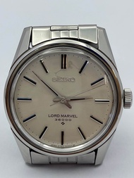 SEIKO LORD MARVEL 36000 23 Jewels ฝาหลังม้าน้ำ ระบบไขลาน ตัวเรือนสแตนเลส นาฬิกาผู้ชาย มือสองของแท้