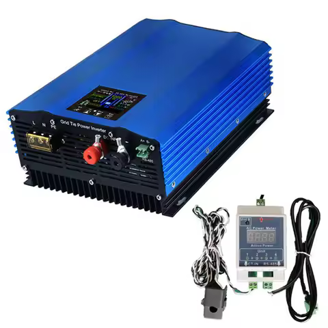 1200W 1000W 1.2KW 1KW Solar Grid Tie Battery Discharge Inverter DC24V 26-45v 55-90V to AC110V AC220V