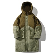 Ccc Men's Down Jacket Thickened Warm Jacket Mid-Length White Duck Down Winter Jacket Cold-Proof Jacket