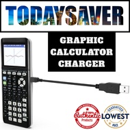 (TI-84 Plus CE Graphing Calculator Charging Cable) 100% Authentic Charger Ti84 Ti 84 Texas Instrumen