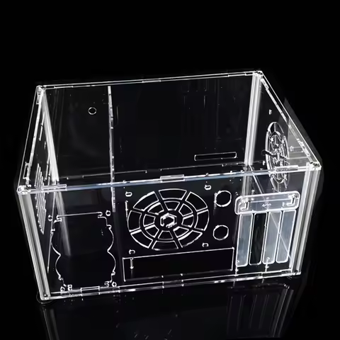 Transparent Acrylic PC Case For ATX MATX Mainboard Modify Closed Computer Case for PC Gaming Desktop