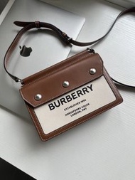 100%🆕 Burberry Title 郵差包 單肩包 斜孭袋 Mini 男女同款