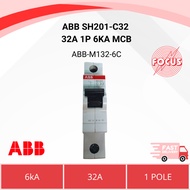 ABB SH201-C32 32A 1POLE 6KA MCB