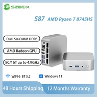 SZBOX S87/S76 Mini PC AMD R7 8745HS/R5 7640HS 8 Cores 16 Threads Dual M.2 PCIe 3.0 Windows Mini Comp