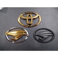 Toyota Harrier Eagle Gold Black Chrome Emblem Logo