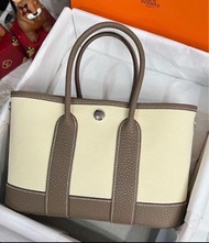 Hermes Mini Garden Party 拼皮 大象灰