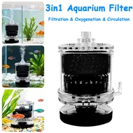 3 in1 Aquarium Filter Fish Tank Poop Manure Suction Filter Oxygen Increasing Oxygenation&Circulation