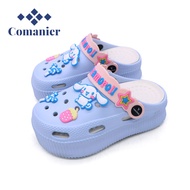 Comanier Sandal Anak FUJI Baim Perempuan Sandal Kodok Anak Laki laki Sepatu Wedges Platform EVA