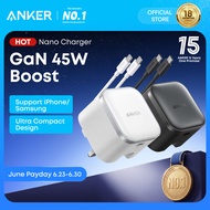 [HOT] ANKER Nano 45W Type C Charger Fast Charging, Compact and Foldable Plug USB C Charger Block for