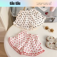 Woof Woof Shop elegant polka dotShorts for girls from 3 to 10 years old QD-01