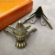 HOMECLEOESQX Furniture Leg Vintage 4pcs Furniture Part Decorative Hardware Jewelry Box Corner