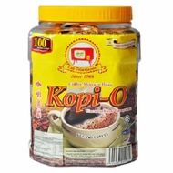 Kluang Black Coffee Kopi O Cap Televisyen (100 Sachets)