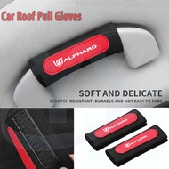 Toyota Alphard Car suede pull gloves Roof Pull Gloves Fluff Handle Protector Cover For Toyota Alphar