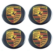 There Are 2 Types 64mm. PORSCHE Sticker Wheel Hub Resin Width 64 Mm.(6.4 Cm)
