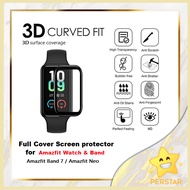 Amazfit Band 7 & Amazfit Neo 3D Full Curve Screen Protector & Soft Film Screen Protector