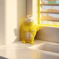 QIANZHI Squeeze Vent Gorilla, Stretch Yellow Squeezing Monkey Toys, Creative 16cm Funny Orangutan So