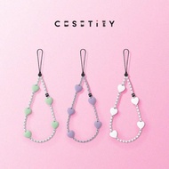 Case Silicone Heart Phone Chain Baby Beaded Wrist Strap Phone Case Lanyard Anti-drop Phone Chain Dop