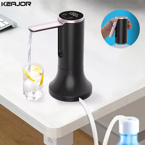Electric Water Gallon Bottle Pump Foldable Automatic Water Dispenser 19 Liters Bottle Rechargeable D