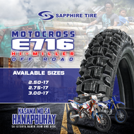 E716 HI-MILLER OFF-ROAD/MOTOCROSS SAPPHIRE TIRE SIZE 17" (CRF150 KLX150 XTZ125 XR150L DR150 KTM150 X