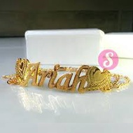 Name bracelet Cheap gold plated name jewelry first hand g-06