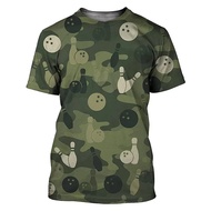 2024 3D Shirt - Bowling Camo Shirt, 3D Bowling Athlete Shirt