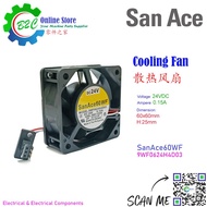 San Ace 60WF 9WF0624H4D03 60x60mm 25mm Sanyo Denki Cooling Fan Fanuc Servo A90L-0001-0508 DC24V 0.12
