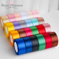 Satin Ribbon Width 2.5cm/4cm Length 25 Yards DIY Thick Fabric Wrapped In A Cake In Flower Bouquet