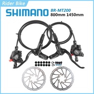 Shimano ดิสก์เบรกไฮดรอลิกสำหรับจักรยานไฟฟ้า,เบรก BL BR MT200เบรกสำหรับจักรยานเสือภูเขาด้านหน้าซ้ายแล