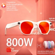 New Smart Glasses Men 8MP Camera WiFi Bluetooth Touch Control IP65 Waterproof AI Translation Noise C