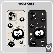 Case for Oppo Reno 14/ 14 Pro/ 14F 5G Cute BLACK BALL Charcoal Pattern