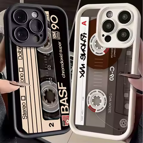 Retro Cassette Tape Case For Motorola Moto 2026 EDGE 70 PRO FUSION 60 STYLUS 50 ULTRA NEO 40 G37 POW