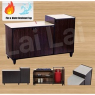 kabinet dapur FRED Melamine top kitchen gas cabinet/ kabinet dapur/ kitchen cart/ microwave cabinet