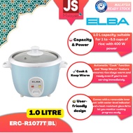 ELBA 1.0L Rice Cooker ERC-R1077T | Mini Rice Cooker | Cook & Keep Warm