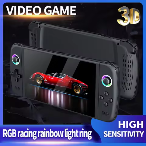 New M27 Handheld Game Console 7 Inch IPS Screen System Joystick RGB Lightning Retro Video Game Conso