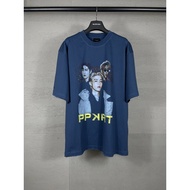 BLCG PP krit Artwork Direct Injection Print Signature Distressed Short-Sleeved T-Shirt