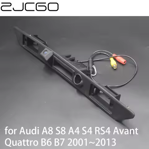 ZJCGO Car Rear View Reverse Back Up Parking Trunk Handle Camera for Audi A8 S8 A4 S4 RS4 Avant Quatt