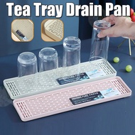 Multipurpose Dish Drainer Cups Plate Bowl Chopsticks Tableware Rounded Corner Drain Tray Holder Tea 