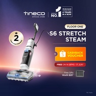 【15x BOOST STEAM & 99.9% SANITIZE】Tineco Floor One S6 Stretch Steam 160°C Wet Dry Vacuum Cleaner | D