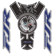 Stickers Tank Pad Protector For Yamaha FJR1300 FJR 1300 Windshield Trunk Aluminium Cases Emblem Side