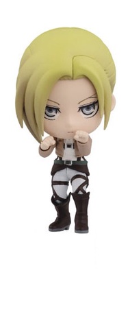 **中古** 進擊的巨人 進撃の巨人 ATTACK ON TITAN **亞尼 ANNIE LEONHEART 6.5CM 黏土 PVC 景品** 手辦 造型 動漫 ANIME BANPRESTO C
