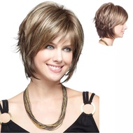Ebay New Product Wig Short Curly Hair Gradient Color Wig Headgear Ladies Bobo Head Factory Ready Sto