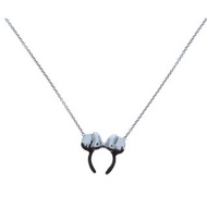 香港迪士尼 米妮 頭箍 100週年 純銀 頸鏈