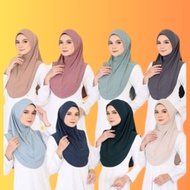 Tudung Sarung Premium Moss Crepe Soft Owning Senang Bentuk Ready Stock..