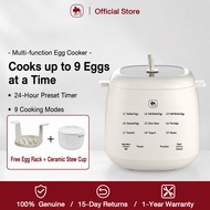 CAMEL 9-Egg Electric Egg Cooker Periuk Telur Elektrik Digital Steamer 24H Timer 9 Menu Boil Steam