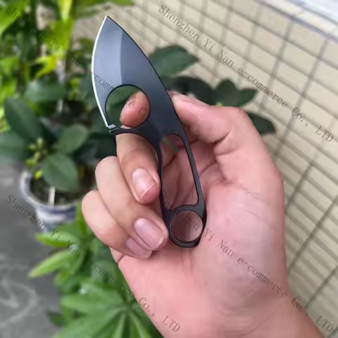 2024 Stainless steel neck pocket knife, mini camping knife, portable multi-purpose survival chain kn