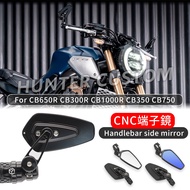 For HONDA CB650R CB300R CB1000R CB350 CB750 CB1100 Motorcycle Rearview Handlebar Bar End Mirrors CNC