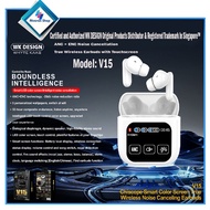 WK DESIGN V15 ANC + ENC Noise Cancellation True Wireless Earbuds with Touchscreen