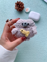 海獅耳機套原創手工鉤織耳機套蘋果無線耳機AirPods Pro