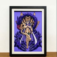 聖鬥士星矢 聖闘士星矢 Knights of the Zodiac 黃道十二宮戰士 天蠍座 米羅 立體畫(45cm*33cm)