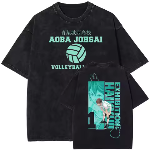 Haikyuu Aoba Johsai Volleyball Oikawa Tooru T Shirts Women Loose Harajuku Tshirt Oversized Streetwea